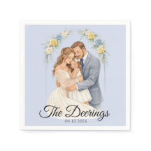 Guardanapo de papel para casamento