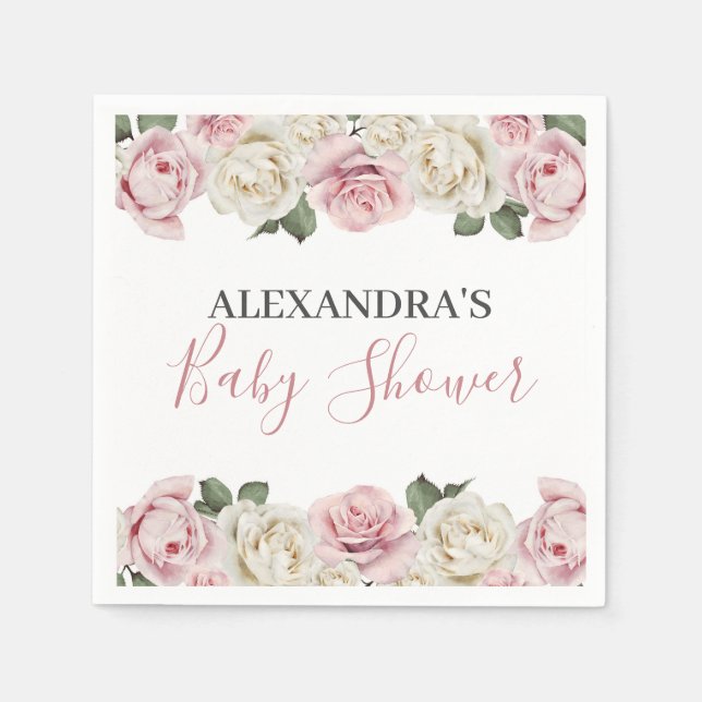 Guardanapo de papel para chá de bebê - guardanapo  (Frente)