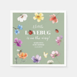 Guardanapo de papel para chá de bebê Wildflower Lo