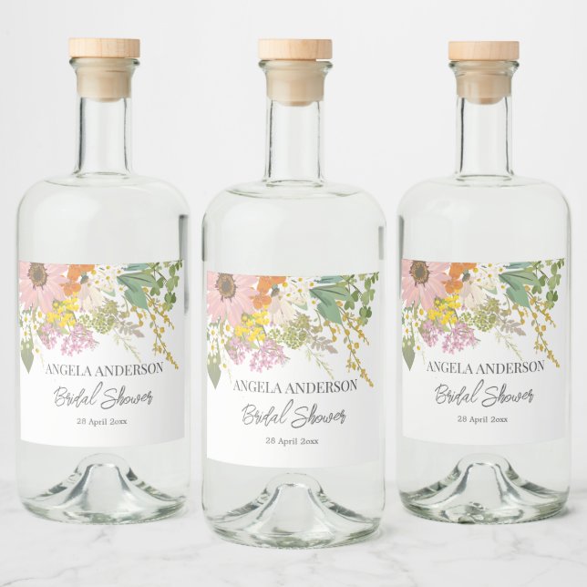 Guardanapo de papel para chá de noiva de jardim de (Garrafas)