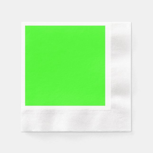 Guardanapo de papel para coquetel cunhado em verde (Frente)