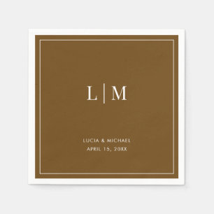 Guardanapo de papel para coquetel de casamento