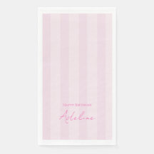 Guardanapo de papel para festa de aniversário com 