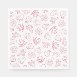 Guardanapo de papel para festa de despedida de sol