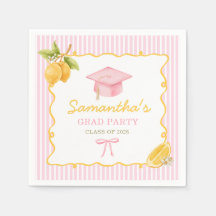 Guardanapo de papel para festa de formatura com la