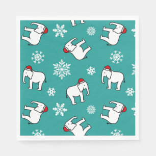 Guardanapo de papel para festa de Natal do Elefant