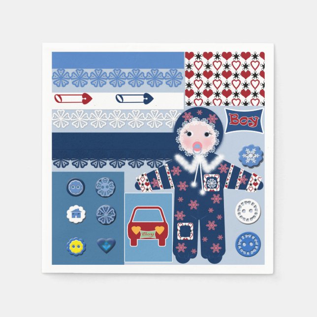 Guardanapo De Papel Para menino (Frente)