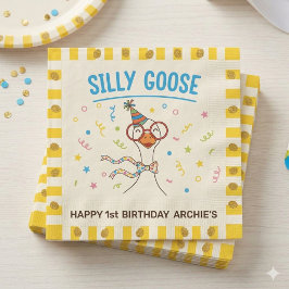 Guardanapo de papel para o 1º aniversário do Silly