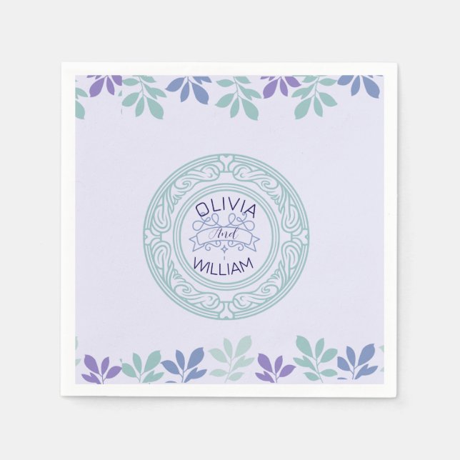 Guardanapo De Papel Para Sempre Começa Aqui: Um Casamento (Frente)