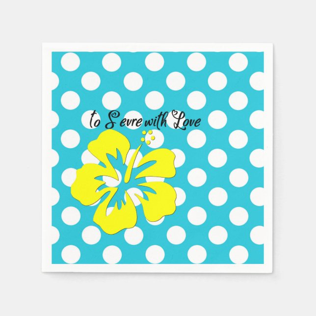 Guardanapo De Papel Para servir com papel de Bolinhas de amor (Frente)