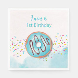 Guardanapo de papel para um primeiro aniversario.