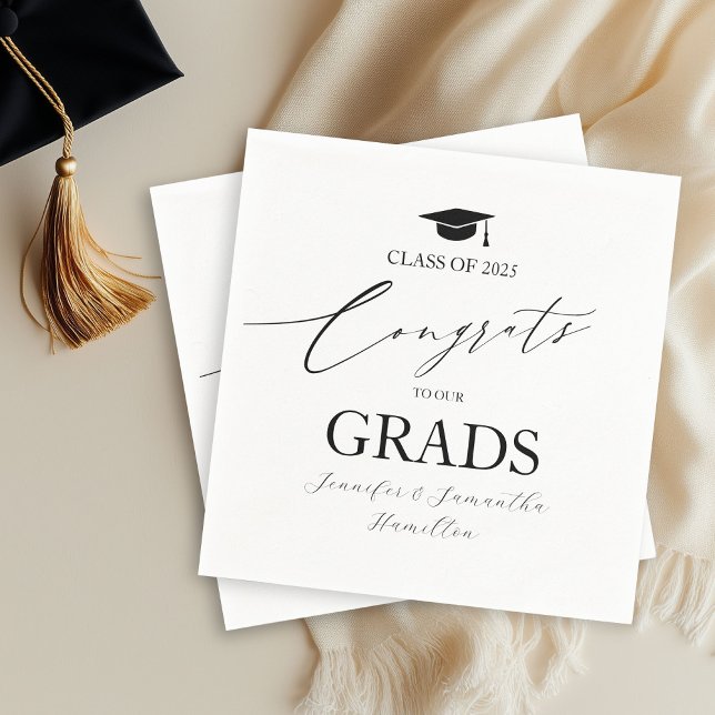 Guardanapo De Papel Parabéns aos nossos Formandos, gêmeos, Festa de fo (Criador carregado)