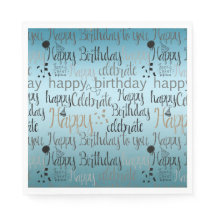 Parabéns Aqua Ombre