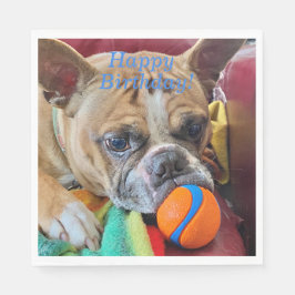 Guardanapo De Papel Parabéns Brindle Boston Terrier
