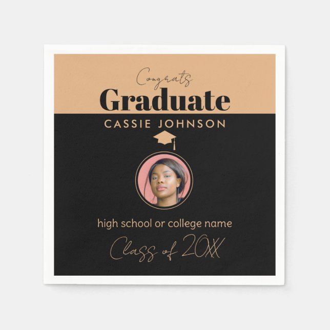 Guardanapo De Papel Parabéns Classe de Formando de 2023 (Frente)