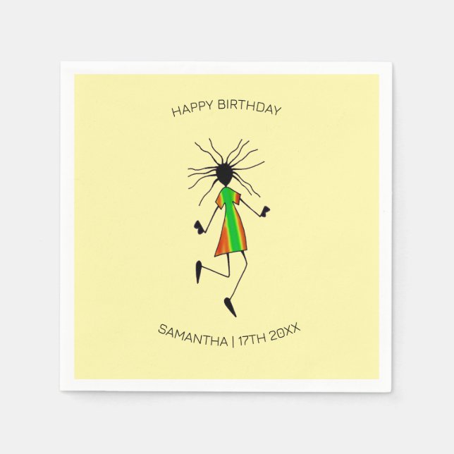 Guardanapo De Papel Parabéns, dança incrível (Frente)