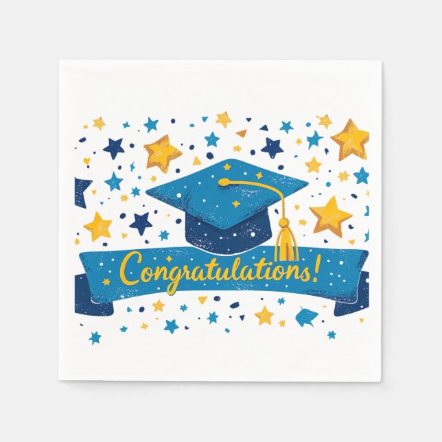 Guardanapo De Papel Parabéns de graduação Napkins (Frente)