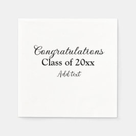 Guardanapo De Papel Parabéns de graduação simples, adicionar classes m