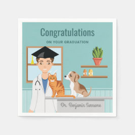 Guardanapo De Papel Parabéns de Vet da Faculdade Veterinária DVM