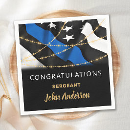 Guardanapo De Papel Parabéns do Partido Policial