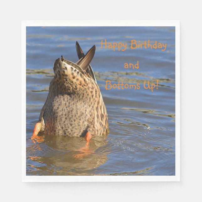 Guardanapo De Papel Parabéns e Botões para Cima (Frente)