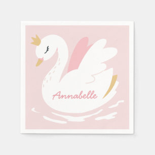 Guardanapo De Papel Parabéns elegante e giro cor-de-rosa, personaliza