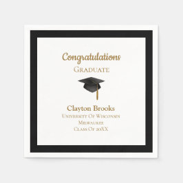 Guardanapo De Papel Parabéns Formando com Boné