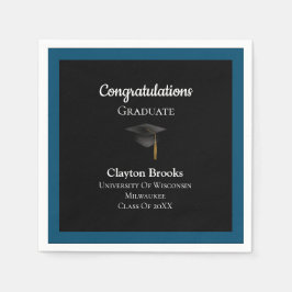 Guardanapo De Papel Parabéns Formando com Boné