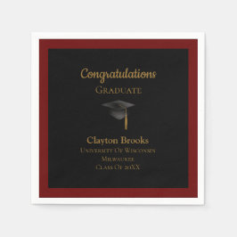 Guardanapo De Papel Parabéns Formando com Boné