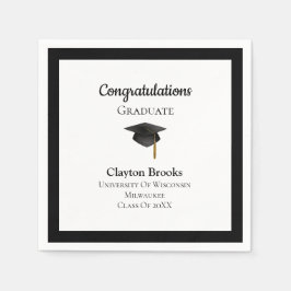 Guardanapo De Papel Parabéns Formando com Boné