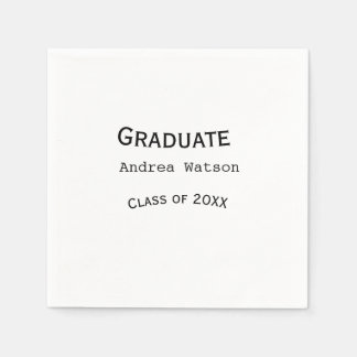 Guardanapo De Papel Parabéns graduado nome turma de 20XX tipo w