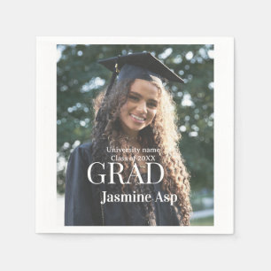 Guardanapo De Papel Parabéns graduado nome universidade turma 20XX