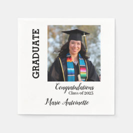 Guardanapo De Papel Parabéns | Nome e foto do Formando
