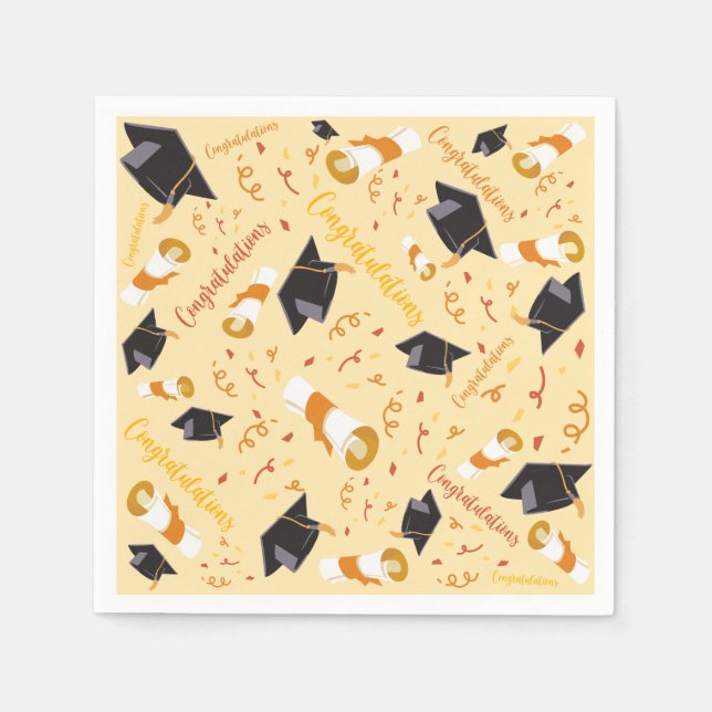 Guardanapo De Papel Parabéns pela formatura  (Frente)