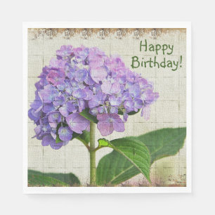 Guardanapo De Papel Parabéns Roxo Hydrangea