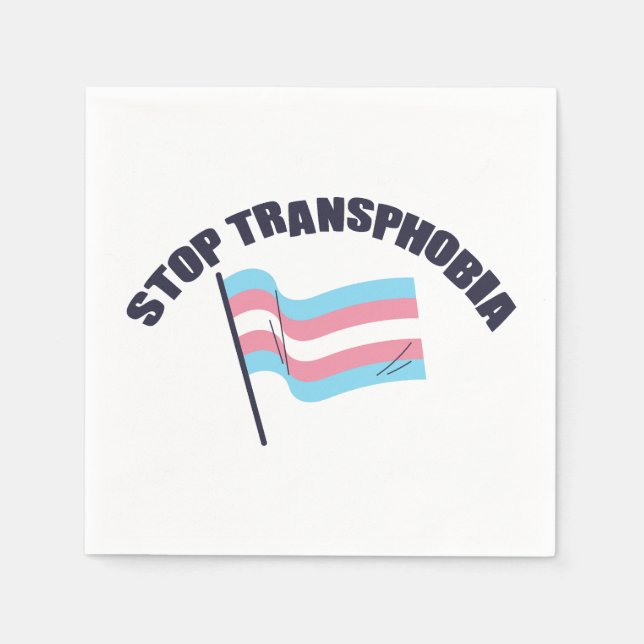Guardanapo De Papel Pare de Transfobia Napkins (Frente)