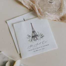 Guardanapo De Papel Paris Bloom | Lenço de Papel Torre Eiffel Floral C