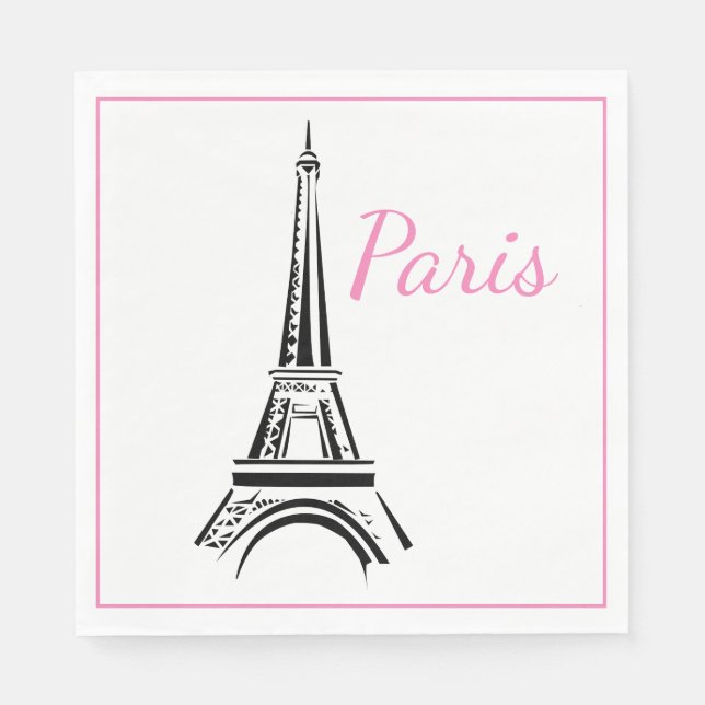 Guardanapo De Papel Paris Luncheon Paper Napkins (Frente)