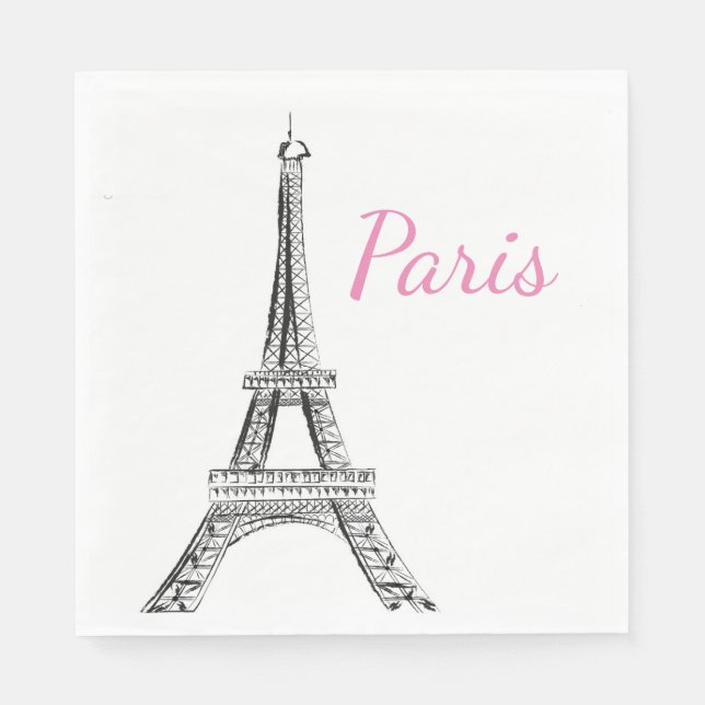Guardanapo De Papel Paris Luncheon Paper Napkins (Frente)