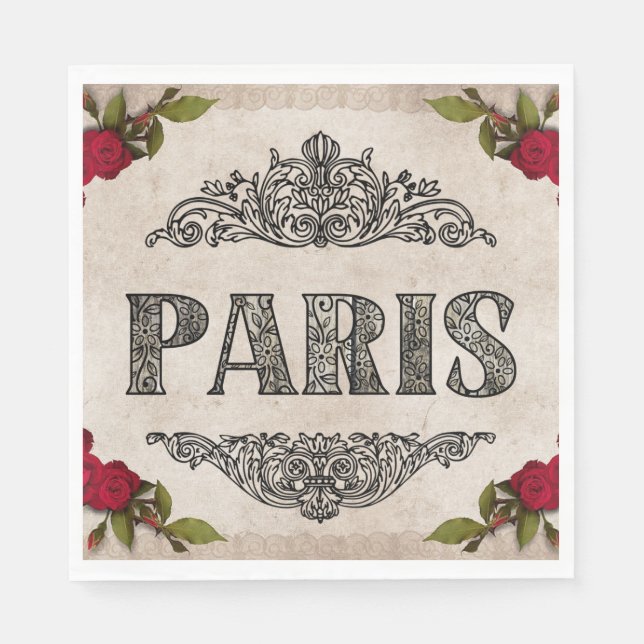 Guardanapo De Papel Paris Paper Napkin (Frente)