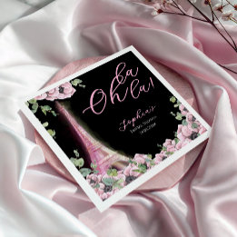 Guardanapo De Papel Parisian Oh La La Bridal Shower