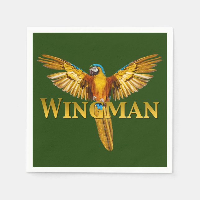 Guardanapo De Papel Parrot Wingman (Frente)