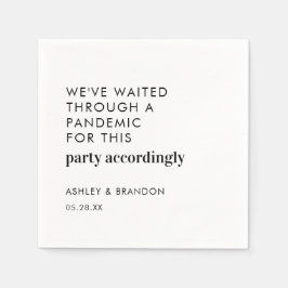 Guardanapo De Papel Parte Adiada Recepção de casamento