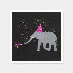 Guardanapo De Papel Partida de elefantes - Animais com festa