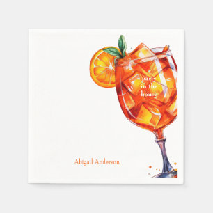 Guardanapo De Papel Partido Aperol Spritz no Chá de panela da Casa