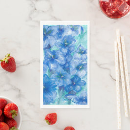 Guardanapo De Papel Partido Blue Gentian Wildflower