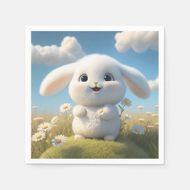 Guardanapo De Papel Partido Bunny Rabbit (Frente)