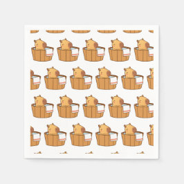 Guardanapo De Papel Partido Capybara Napkins | Bairro de Animais Bons