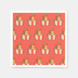 Guardanapo De Papel Partido Capybara Napkins | Bairro de Animais Bons
