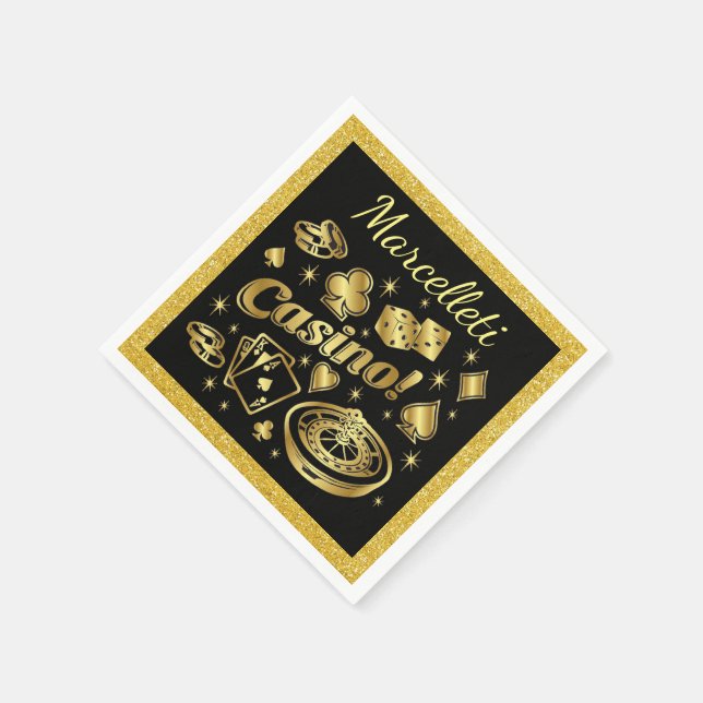 Guardanapo De Papel Partido Casino Napkins Mercadorias do Partido (Canto)